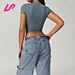 cropped fitted tee